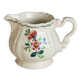 Vintage Sarreguemines “Amazonas” hand-painted milk jug