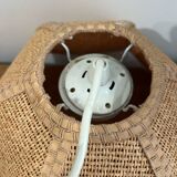 Vintage raffia pendant light