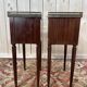 Paire de tables de chevet de style Louis XV en acajou