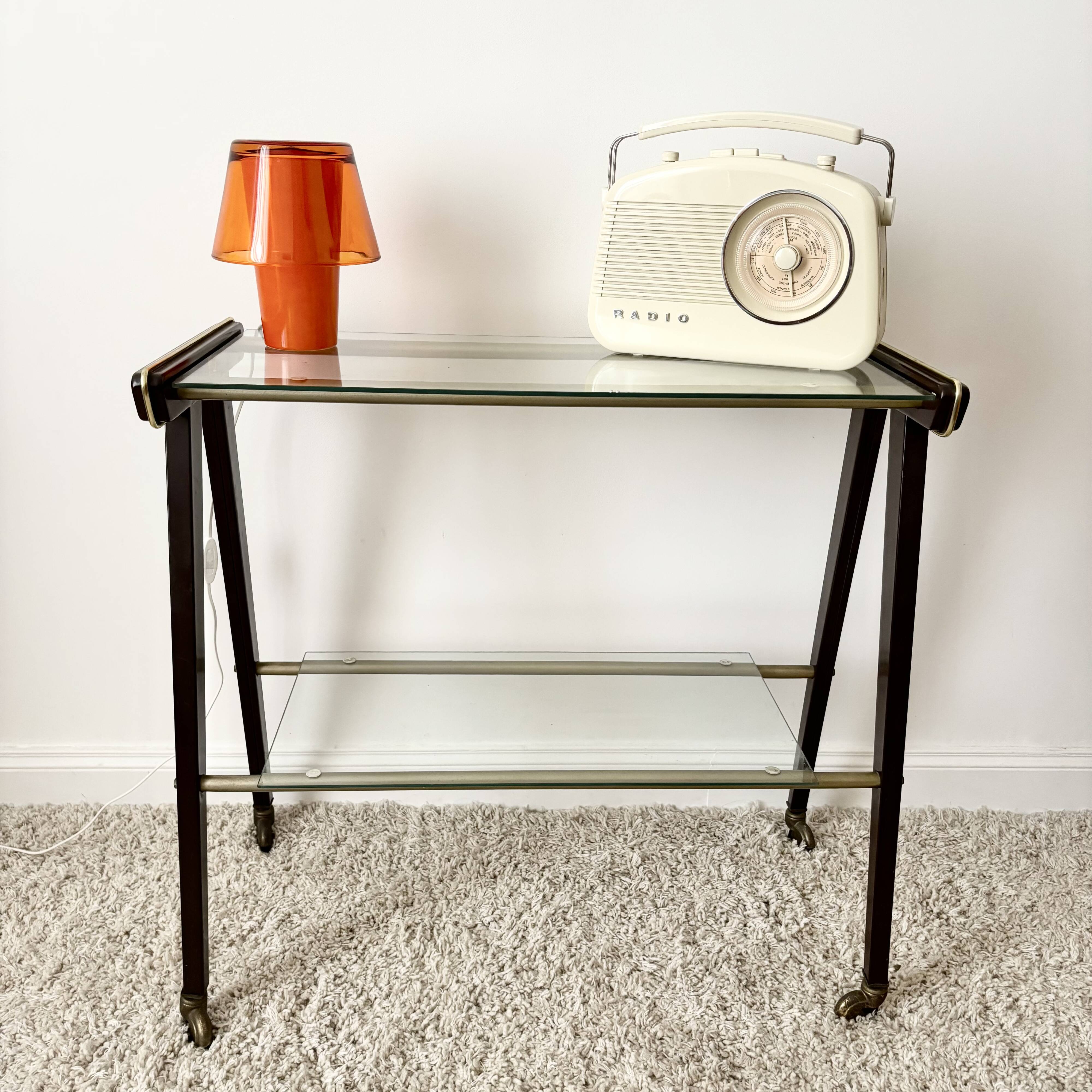 Vintage console on wheels by Rama Torino