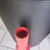 Red glazed stoneware vase