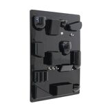 Wall organiser plateau Uten.Silo black by Dorothee Maurer Becker for Design M, 1960s