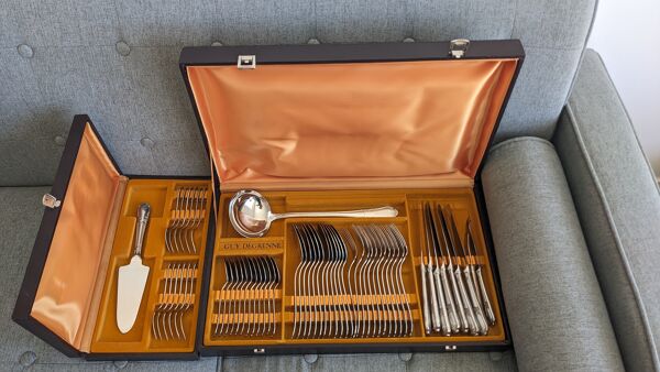 Lot de 2 service Guy Degrenne Orfevre
