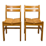 Pair of Les Arcs chairs from the 60s