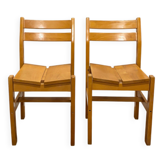 Pair of Les Arcs chairs from the 60s