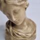 Bust of a young woman in Florentine style wax, 19 cm