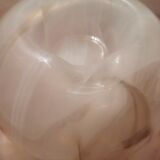 Vase champignon verre marbré