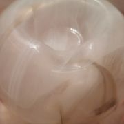 Vase champignon verre marbré