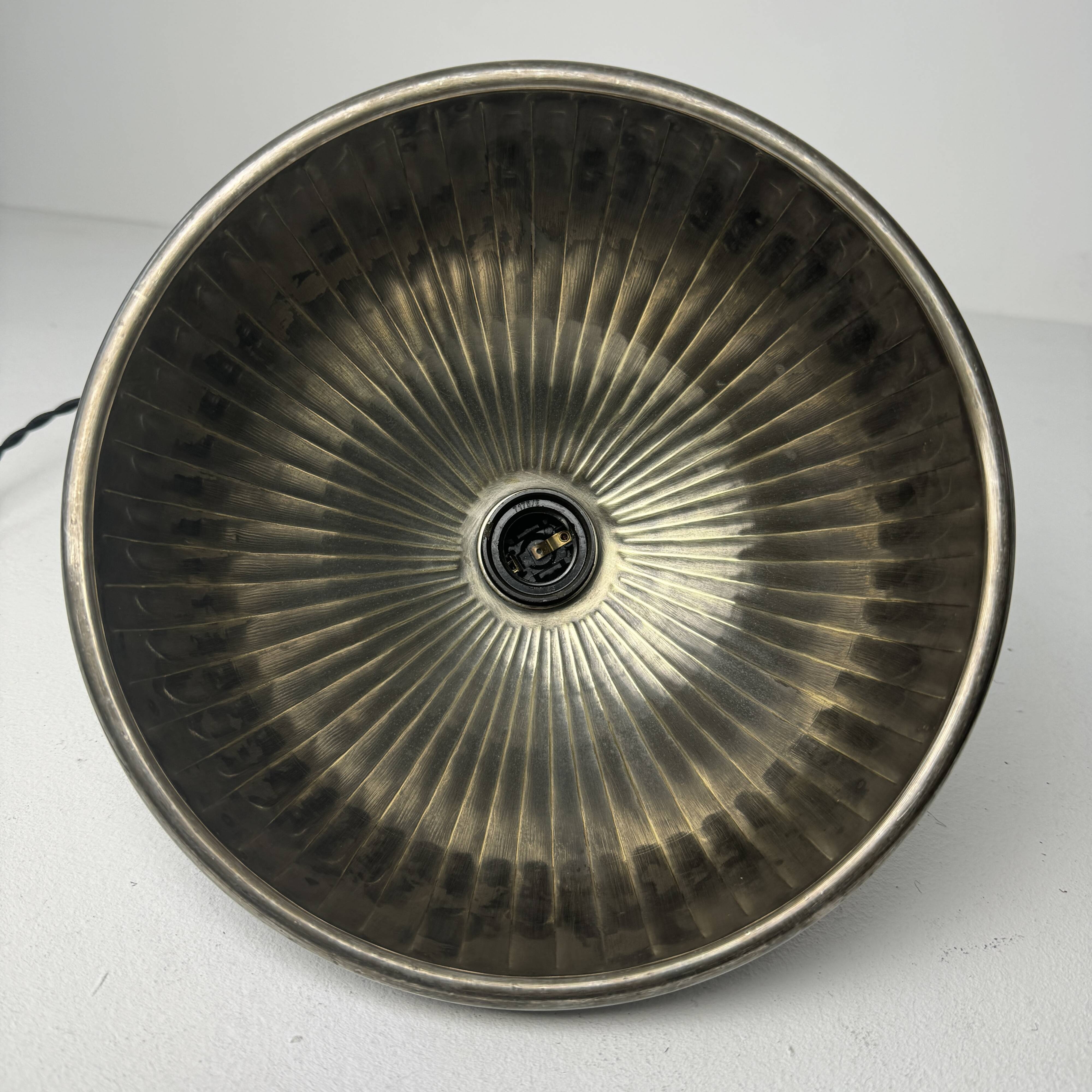 Old industrial workshop pendant in metal