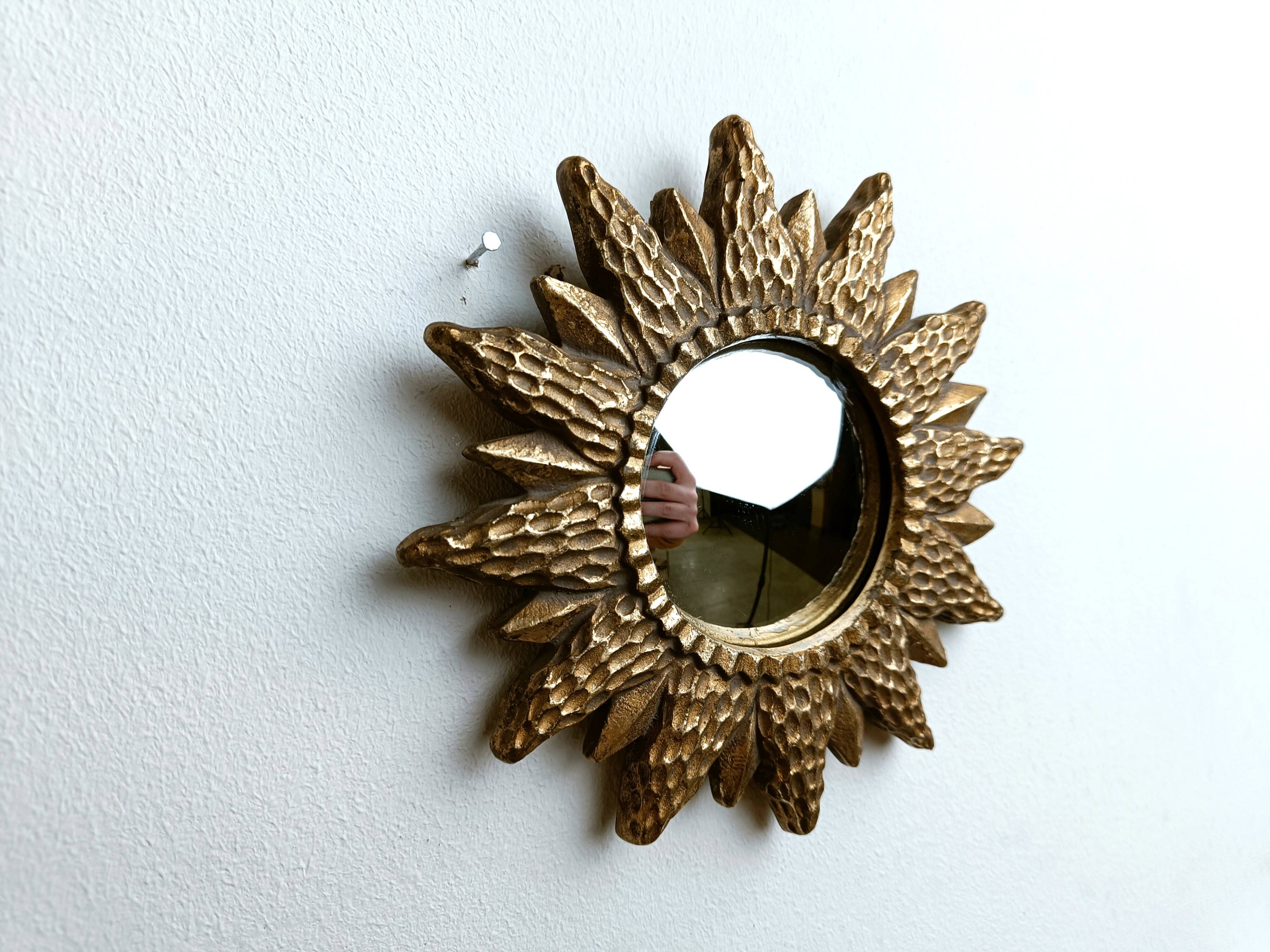 Vintage sunburst mirror, 1960s