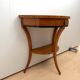 Biedermeier demi-lune console in cherry wood & birch wood, Franconia, 1830