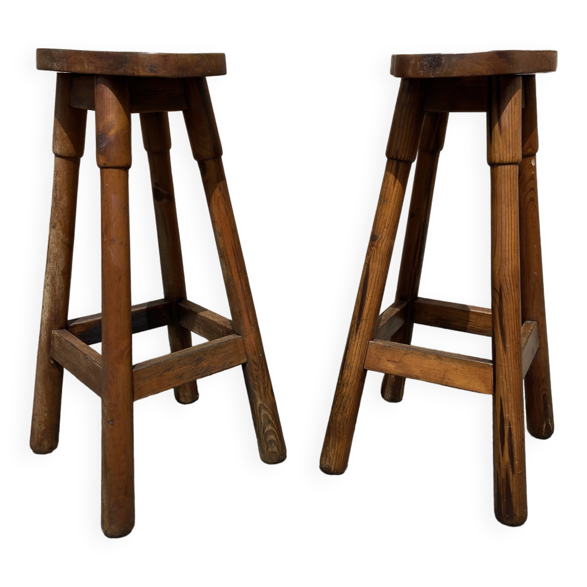 2 vintage bar stools