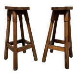 2 vintage bar stools