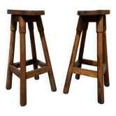 2 vintage bar stools