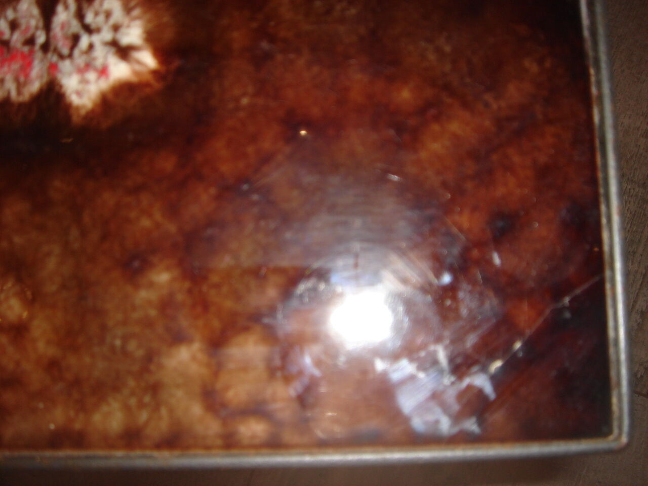 1960 coffee table, painted earthenware