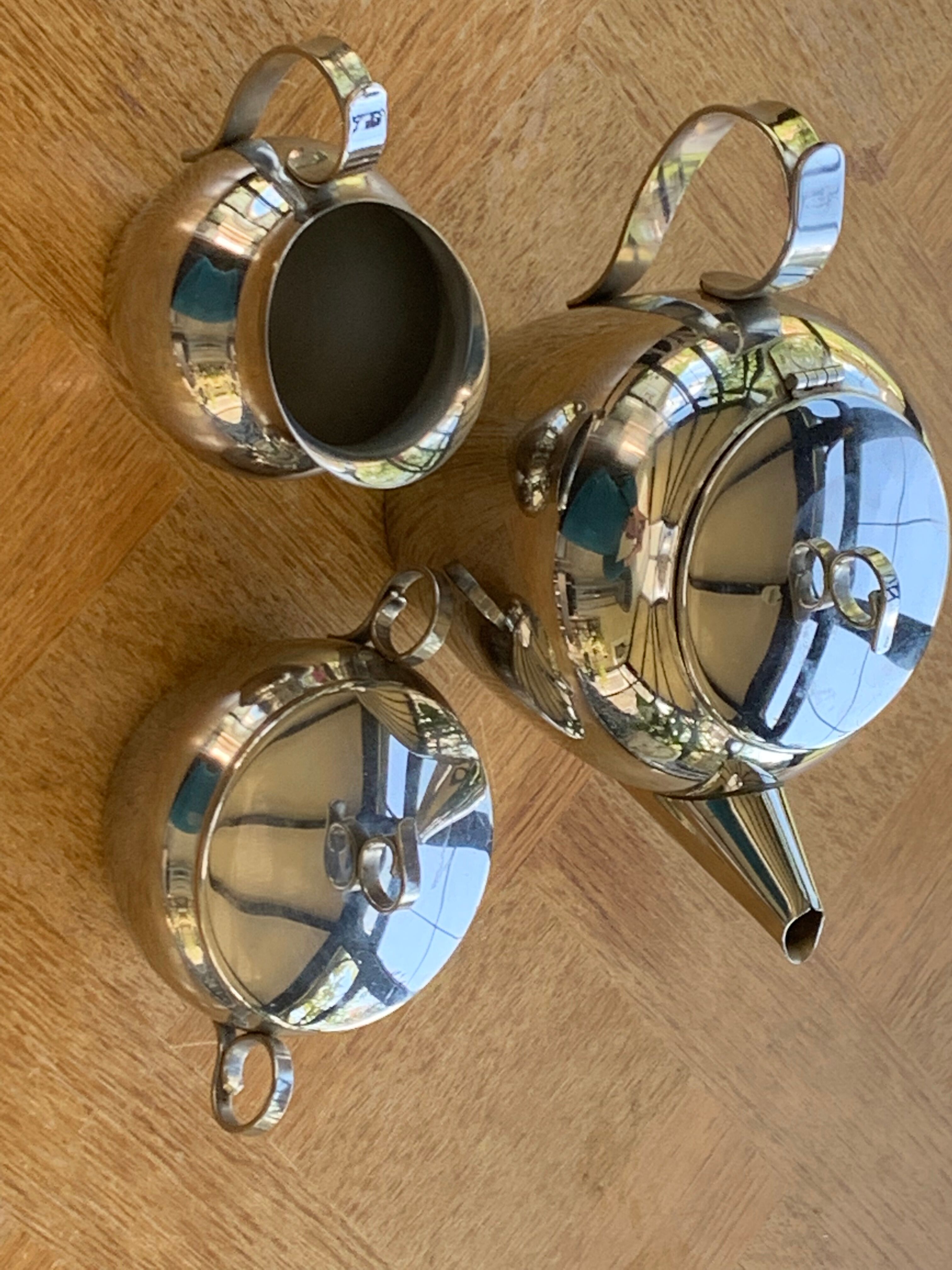 Stainless steel coffee service 18/10 létang Rémy design and vintage