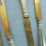 12 Antique Silver-Plated Melon Knives