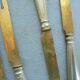 12 Antique Silver-Plated Melon Knives