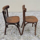 Set of two old bistro chairs