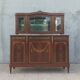 Buffet 2 corps Louis XVI en placage d'acajou et marqueterie de bois précieu