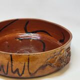 Antique glazed earthenware terrine with black spots, 18th century? 18th century?