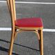 Suite de 4 chairs Bistro Baumann 60s No. 12 red skai (very good condition)