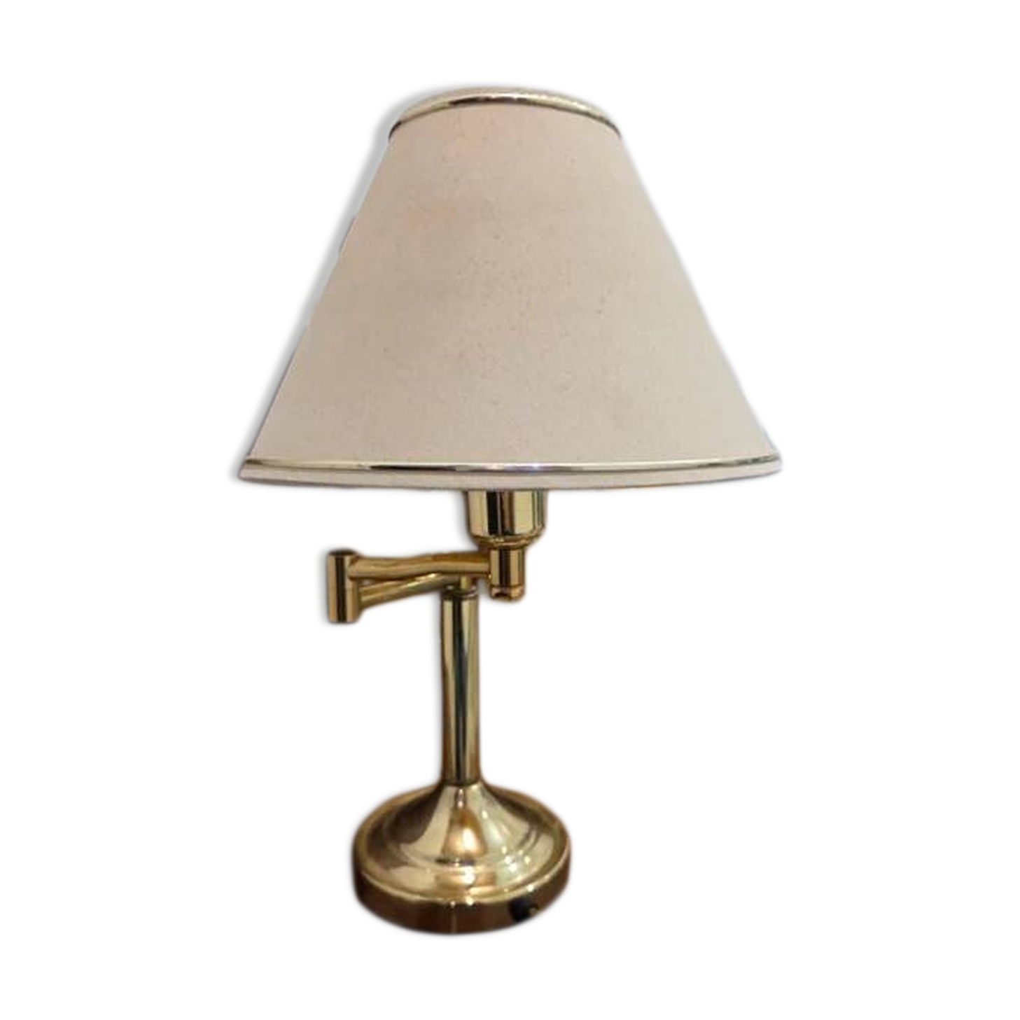 Lampe en laiton articulée ancienne vintage boudet classique chic fabriquée en France