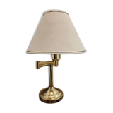 Lampe en laiton articulée ancienne vintage boudet classique chic fabriquée en France