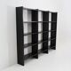 Black metal bookcase, 1970s