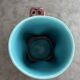 Vintage Vallauris cup blue green brown lava