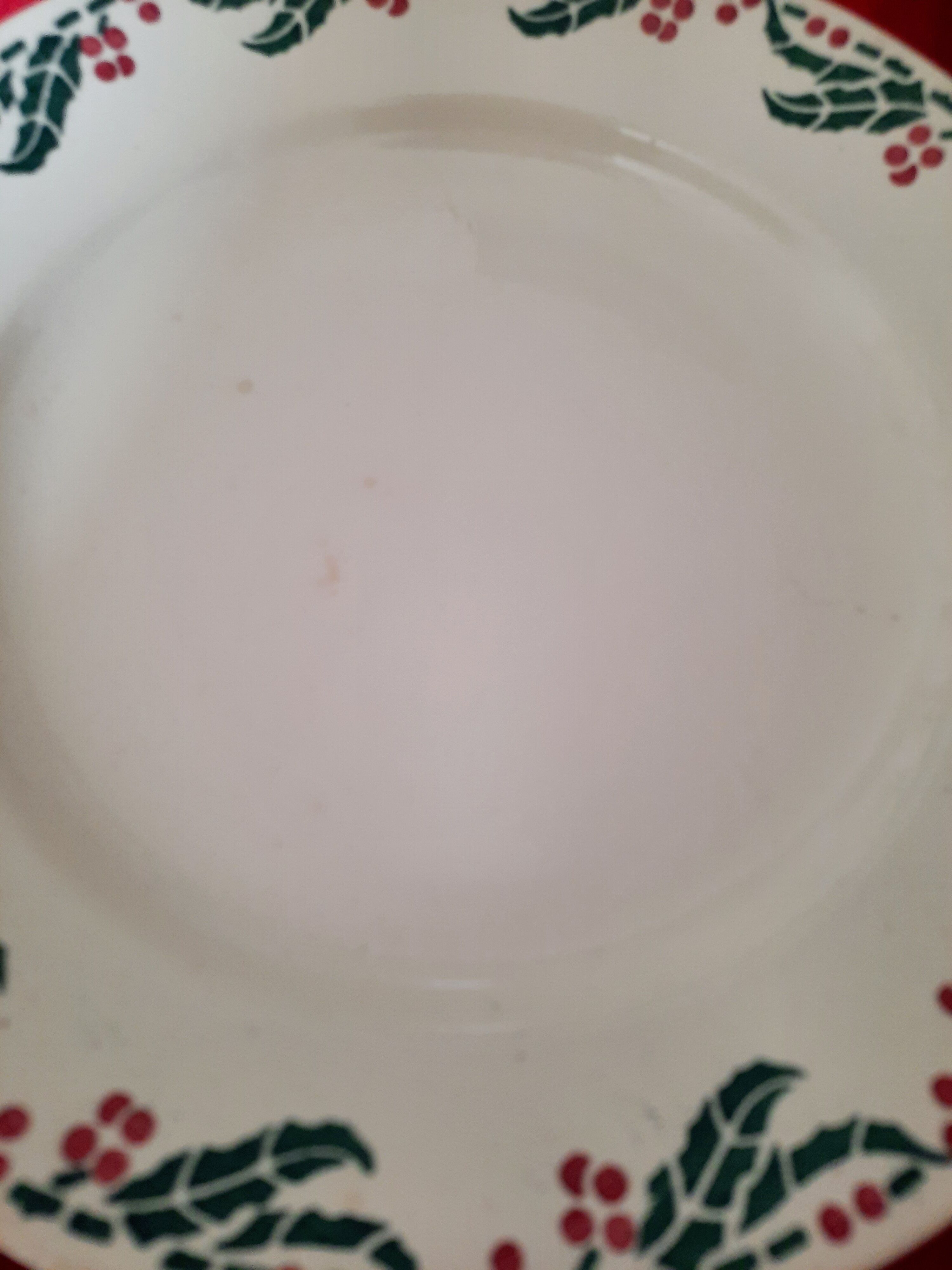 Flat, dessert, hollow plates and tureen in old earthenware