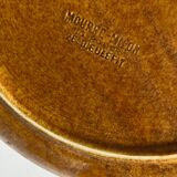 Set of 8 Dieulefit glazed earth plates workshop Mourre Milon 1970