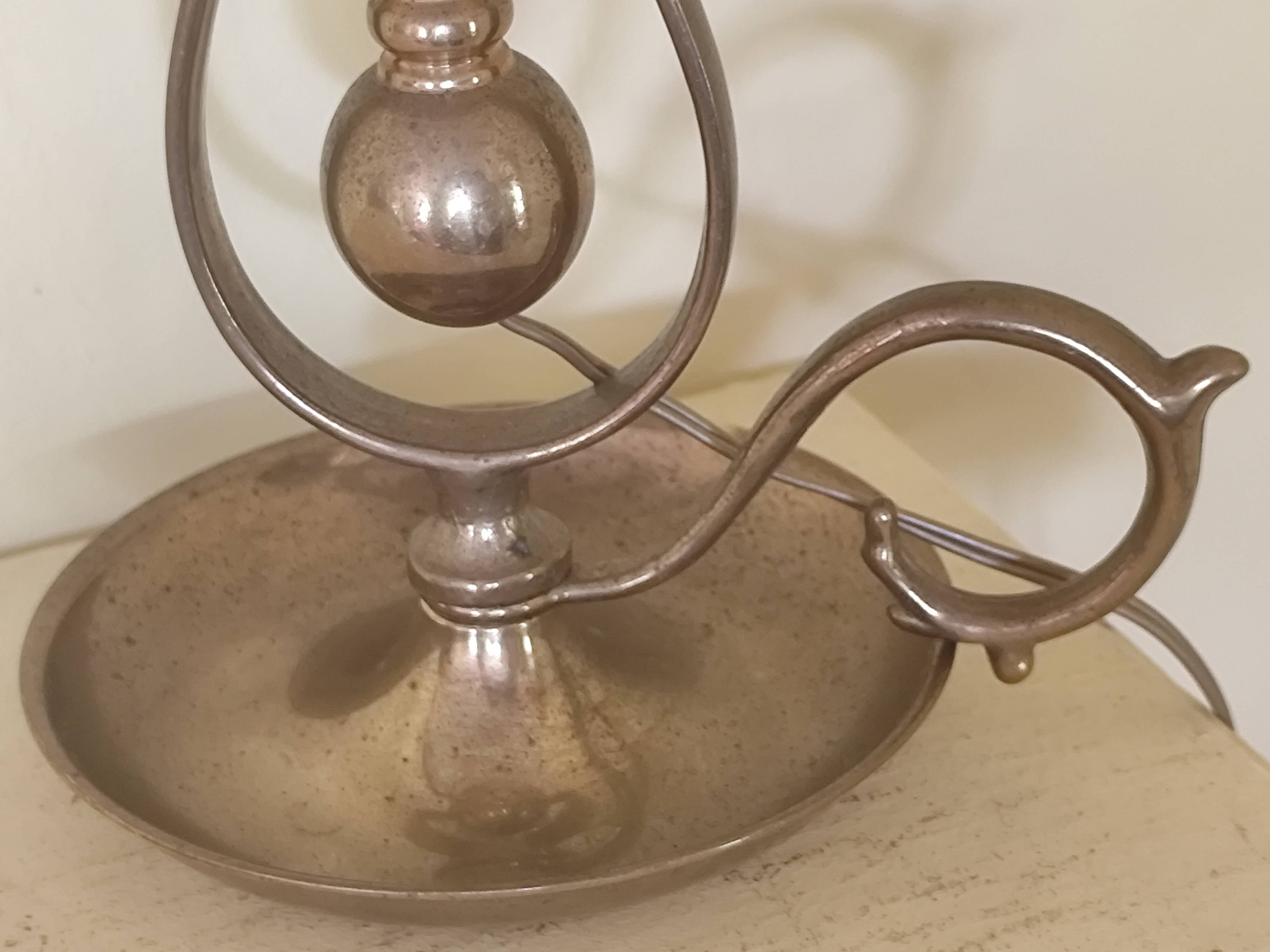 Marine lamp in bronze and brass - bronze swing lamp