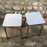 Pair of Formica stools