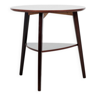 Midcentury Danish round side table in rosewood -Holger Georg Jensen - Kubus