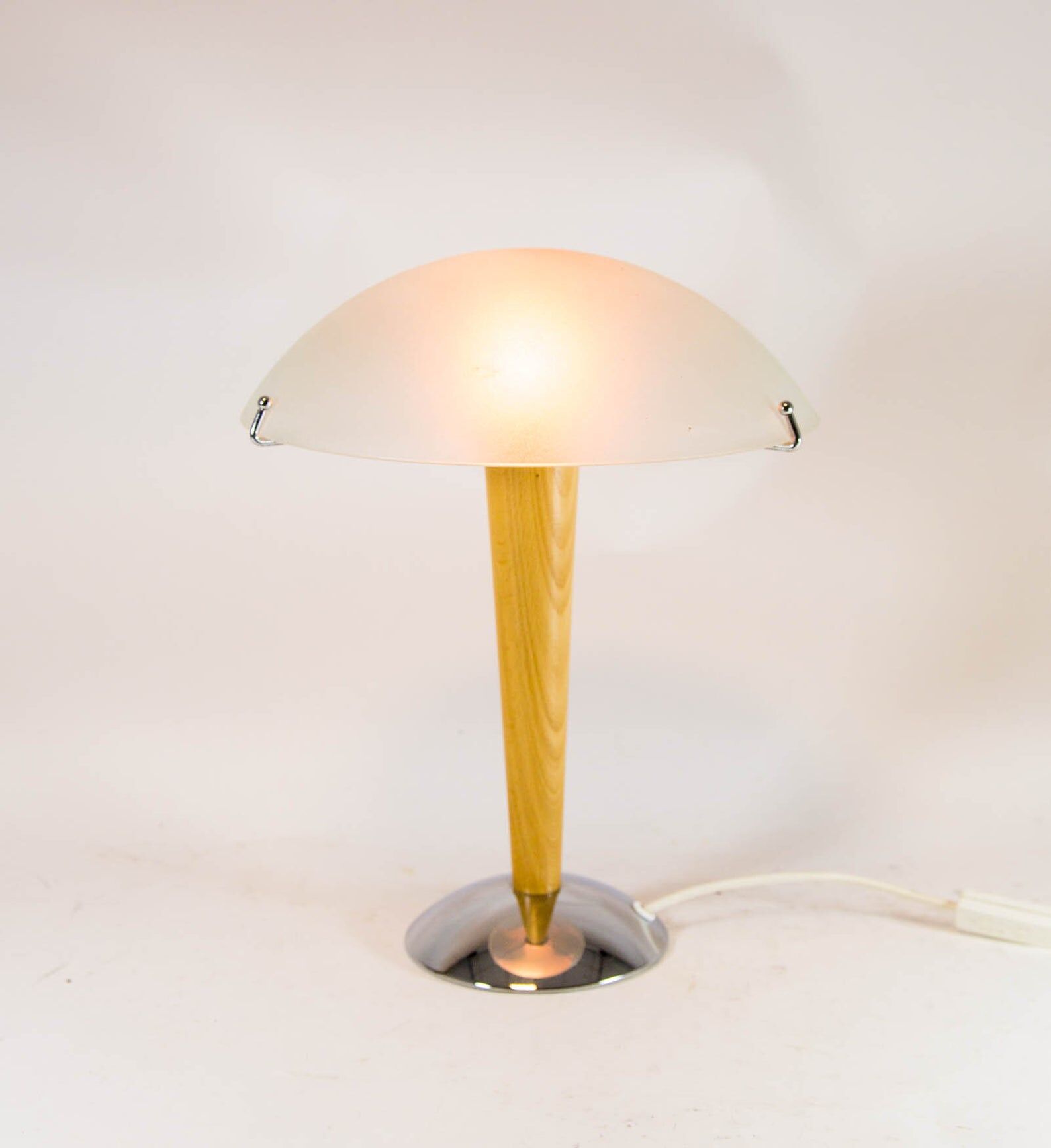Vintage mushroom lamp| spatial age design | engraved glass