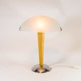 Vintage mushroom lamp| spatial age design | engraved glass