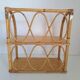 Set of bamboo wall shelves