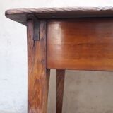 Table d’office L140,5xP80cm XIX° 2 tiroirs