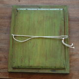 Mirror old wood green 28x34cm