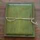 Miroir bois ancien vert 28x34cm