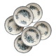 6 ironstone soup plates “Mûre” Badonviller