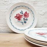 Set 5 Digoin dessert plates