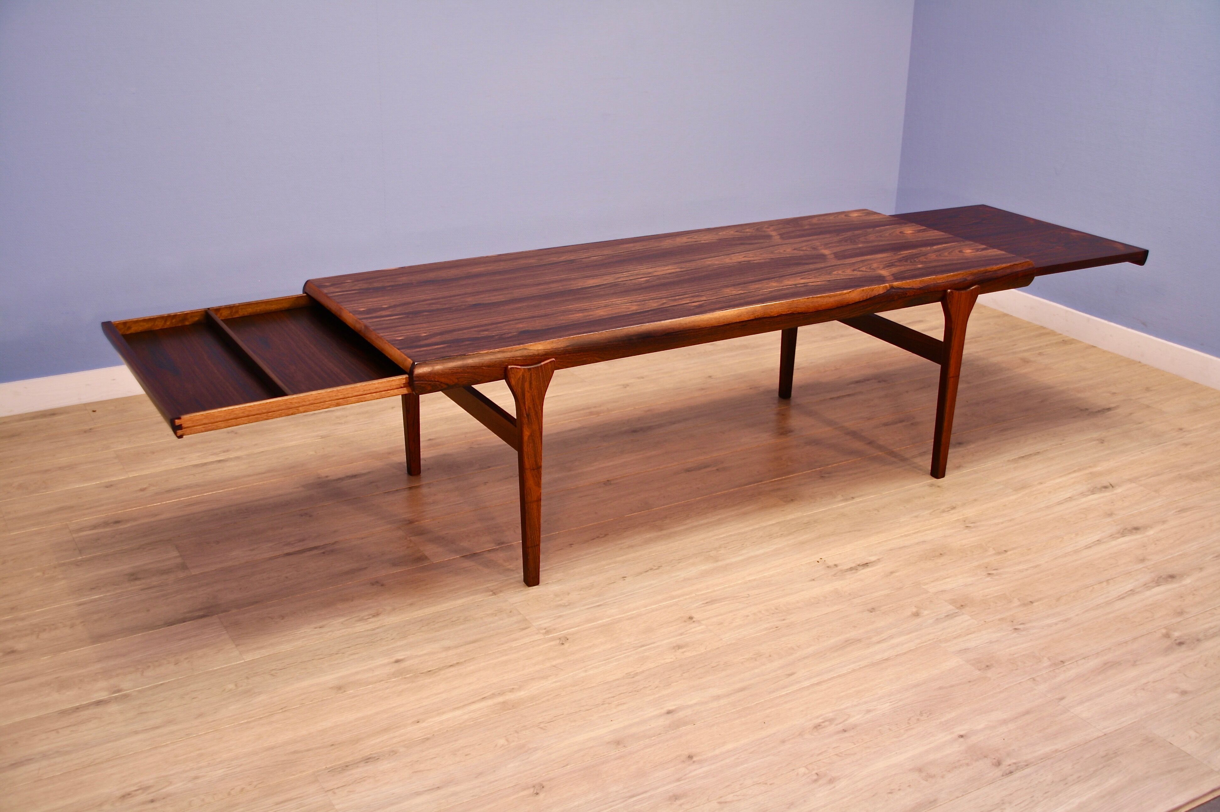 Danish coffee table in rosewood by Johannes Andersen for Uldum Møbelfabrik, 1960s