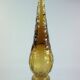 Large cathedral glass bottle circa 1970, probably Italy? 56 cm