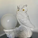 Ceramic owl lamp