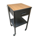 Table de chevet formica roulettes vintage