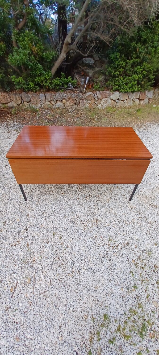 Old vintage desk Pierre Guariche 1970
