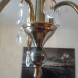 3-spoke brass chandelier