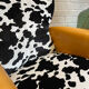 Designer armchair Federico Giner cowhide pattern